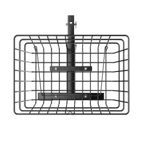 VEVOR Scooter Rear Basket, Heavy Duty Metal Wire Basket with Handle, Spacious Cargo Basket, Works with 1-inch Receiver, Compatible with Most Golden