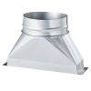 VEVOR Duct Boot, 3-1/4 x 10 x 6 inch Duct End Boot, Galvanized to Round Transition Galvanized Floor Register Tool for Center Ventilation & HVAC System