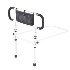 VEVOR Bed Rails for Elderly Adults, 180° Foldable Bed Assist Rails for Seniors, 450LBS Loading Bed Side Rails Bed Cane with 4-Level Adjustable Handle
