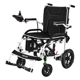 VEVOR Electric Wheelchair for Adults, 220lbs Capacity, Foldable & Lightweight Motorized Wheelchair, 12-Mile Long Travel Range