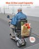 VEVOR Scooter Rear Basket, Heavy Duty Metal Wire Basket with Handle, Spacious Cargo Basket, Works with 1-inch Receiver, Compatible with Most Golden