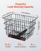 VEVOR Scooter Rear Basket, Heavy Duty Metal Wire Basket with Handle, Spacious Cargo Basket, Works with 1-inch Receiver, Compatible with Most Golden