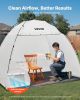 VEVOR Portable Paint Booth Tent, 91.7 x 67.7 x 74.8 inch Painting Tent Station, Spray Shelter with Built-in Floor & Mesh Screen, Large Space