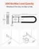 VEVOR Toilet Safety Rail, 30 Inch U-Shaped Handicap Grab Bar, Foldable Senior Safety Pole, Flip Up Toilet Grab Bars with Anti-Slip Handle