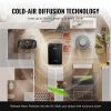 VEVOR Scent Air Machine, 180ml Bluetooth Smart Essential Oil Diffuser, 2000sq.ft Waterless HVAC Scent Diffuser with Cold Air Technology