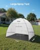VEVOR Portable Paint Booth Tent, 91.7 x 67.7 x 74.8 inch Painting Tent Station, Spray Shelter with Built-in Floor & Mesh Screen, Large Space
