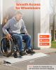 VEVOR Door Threshold Ramp, 1 inch Rise, Aluminum Alloy Threshold Ramp Rated 800 lbs Load Capacity, Handicap Ramps for Home Steps for Wheelchair
