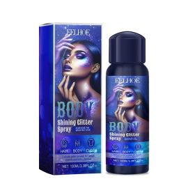 Eelhoe Highlighter Glitter Spray Glitter Spray Highlighter Spray Natural Stereoscopic Long Lasting Glitter (Option: 4PCS)