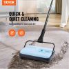 VEVOR Carpet Sweeper Manual, Floor Sweeper with 300 ml Dustbin Capacity Easy to Empty, 6.7 inch Cleaning Width for Home Office Carpets Pet Hair Dust